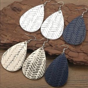 Water drop earrings 3 pair